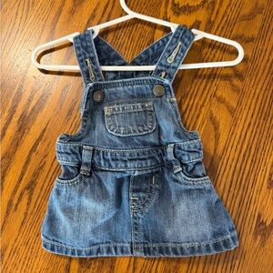 Old Navy Denim Jumper with adjustable straps.